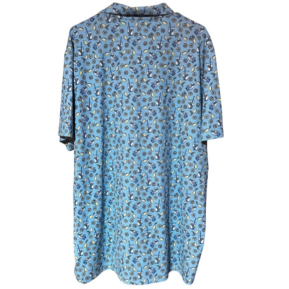 Original Penguin Lemon Lemonade Print Stretch Polo Shirt – XXL - Picture 3 of 8